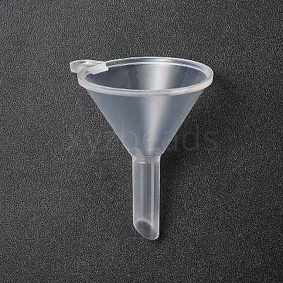 Transparent Plastic Funnel Hopper FIND-WH0165-30-1