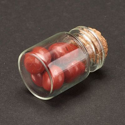 Transparent Glass Wishing Bottle Decoration DJEW-A001-01B-09-1