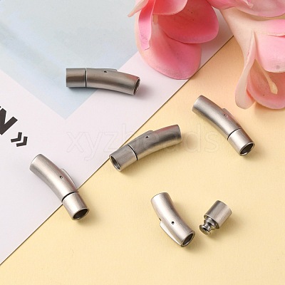 304 Stainless Steel Bayonet Clasps STAS-C041-01-1