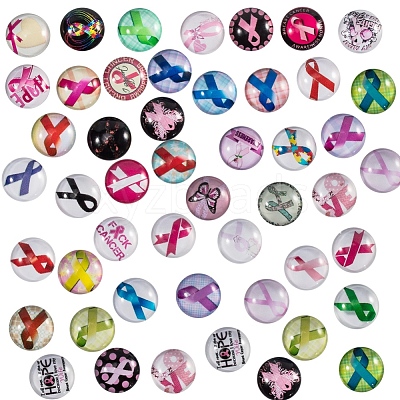 Flatback Glass Cabochons for DIY Projects GGLA-PH0005-12mm-06B-1