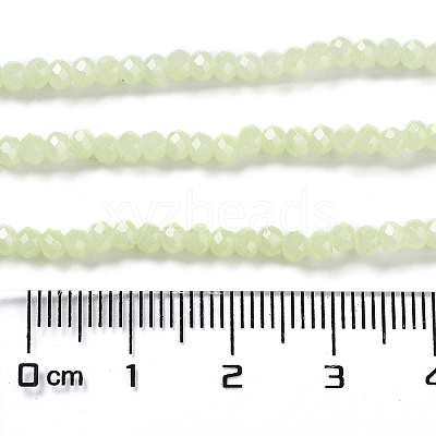 Baking Paint Imitation Jade Glass Bead Strands DGLA-A034-J2MM-A21-1