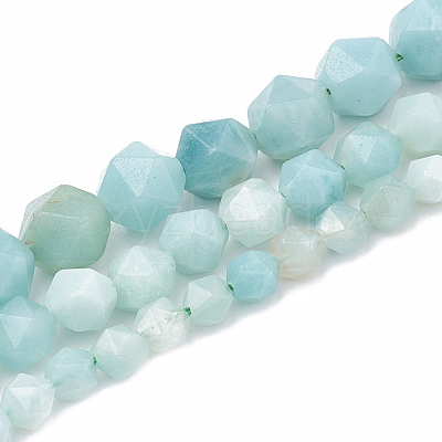 Natural Amazonite Beads Strands G-S332-8mm-009-1