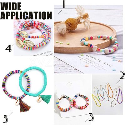 Handmade Polymer Clay Beads CLAY-R067-4.0mm-01-1