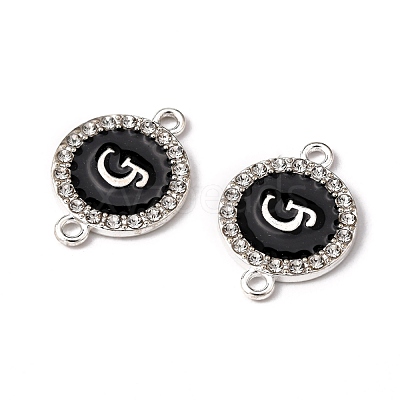Alloy Enamel Links Connectors ENAM-TAC0003-01S-02G-1