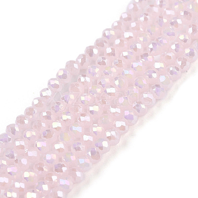 Electroplate Glass Beads Strands EGLA-A044-J1mm-B02-1