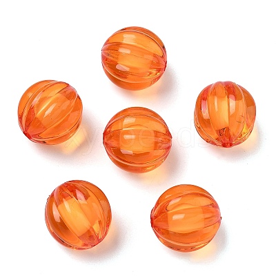 Autumn Theme Transparent Acrylic Beads TACR-S089-20mm-11-1