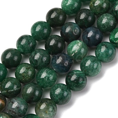 Natural Fuchsite Beads Strands X1-G-D470-12B-1-1