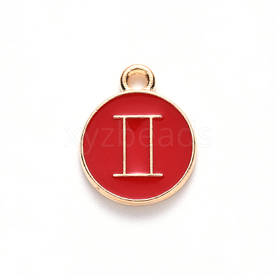 Alloy Enamel Pendants ENAM-S124-01A-07I-1