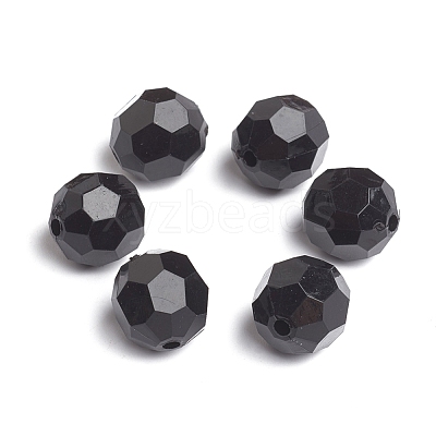 Opaque Acrylic Beads X-PAB14mmY-1-1