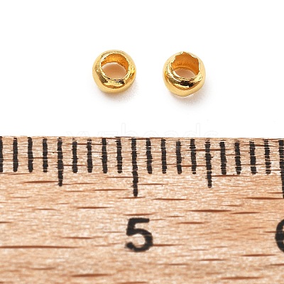 Brass Crimp Beads KK-S509-01G-01-1