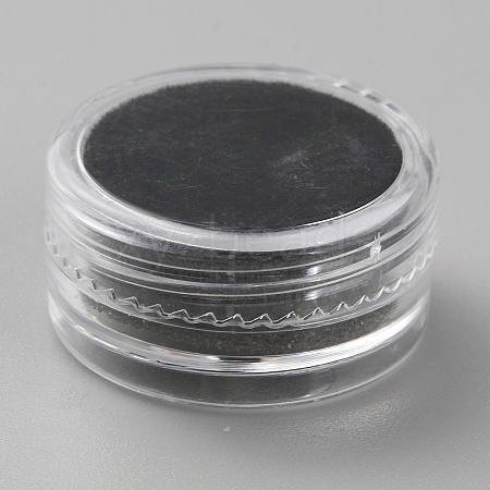 Round Transparent Plastic Loose Diamond Storage Boxes with Screw Lid and Sponge Inside CON-WH0088-48B-02-1