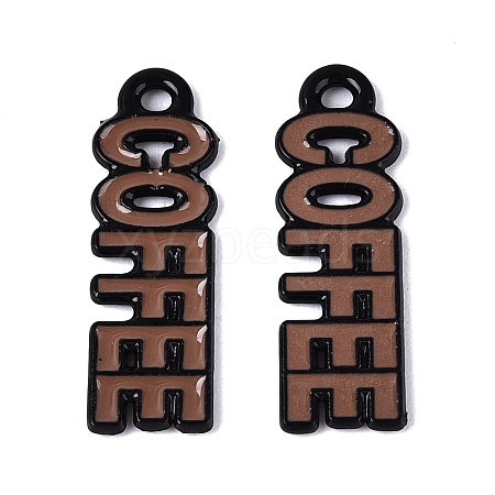 Baking Paint Alloy Enamel Pendants PALLOY-T093-09D-1
