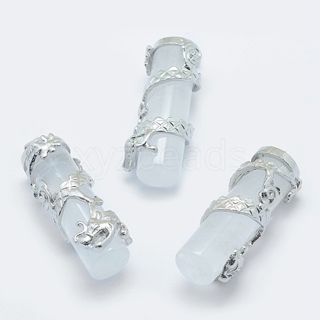 Natural Quartz Crystal Pendants G-O163-E04-1