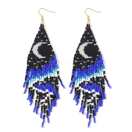 Boho Tassel Beaded Earrings for Women UT0831-1