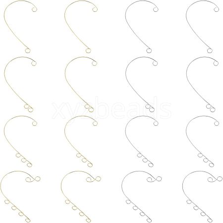 Unicraftale 48Pcs 8 Style 316 Stainless Steel Ear Cuff Findings STAS-UN0038-18-1