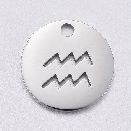 Non-Tarnish 304 Stainless Steel Charms STAS-F246-01D-1