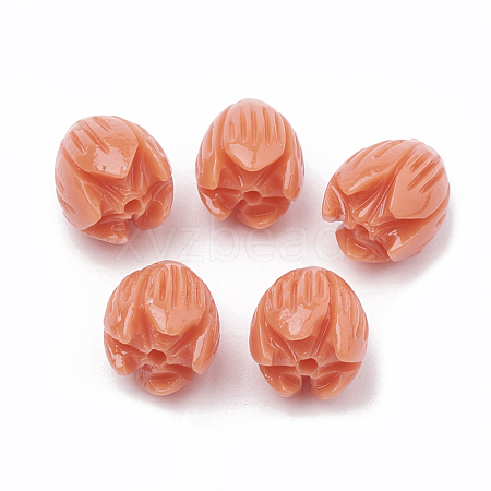 Dyed Synthetic Coral Beads CORA-N002-B-04G-1