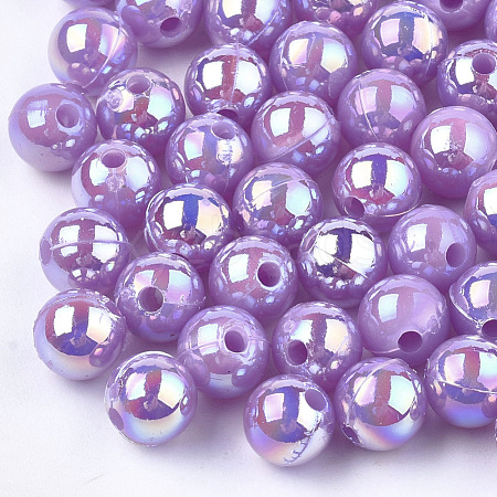 Plastic Beads X-OACR-S027-6mm-05-1