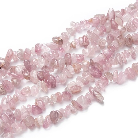 Natural Madagascar Rose Quartz Beads Strands G-O187-01-1