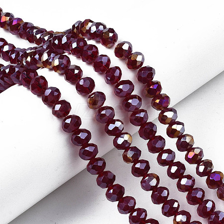 Electroplate Glass Beads Strands LS-EGLA-A034-T8mm-B29-1