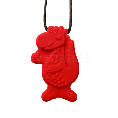 Dinosaur Food Grade Eco-Friendly Silicone Pendants PW-WG0928D-02-1