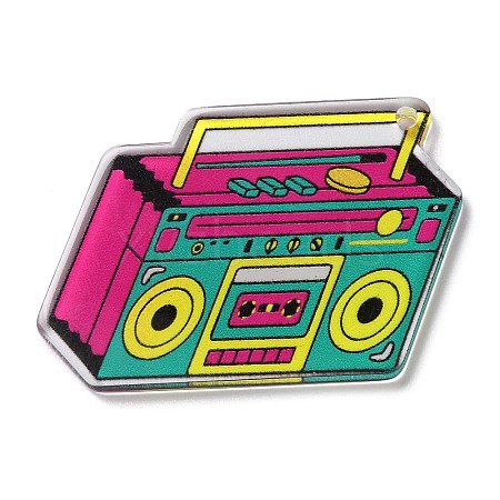 Transparent Radio
Acrylic Pendants OACR-G026-01B-1