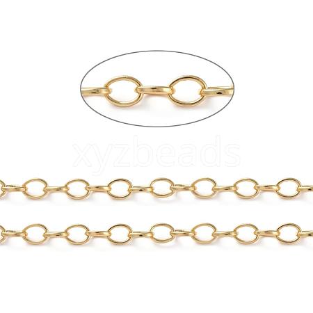 Brass Cable Chains CHC-G005-17G-1