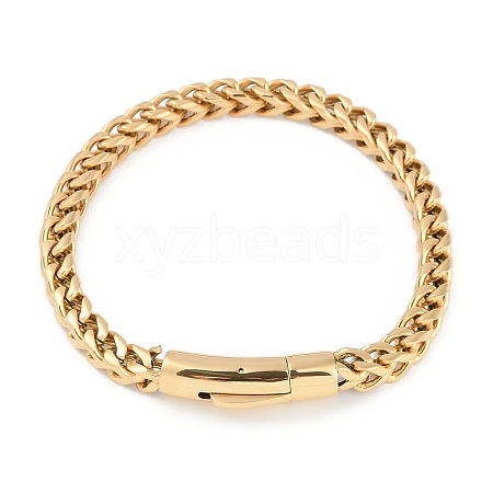 304 Stainless Steel Wheat Chain Bracelets STAS-L692-001G-1