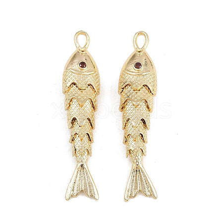 Brass Micro Pave Cubic Zirconia Pendants KK-A269-01C-G-1