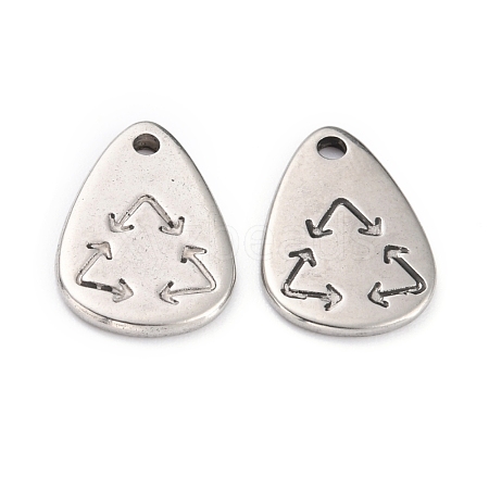 Non-Tarnish 304 Stainless Steel Pendants STAS-O145-42P-1