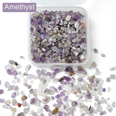 50G Natural Amethyst Chip Beads G-YW0001-72-1