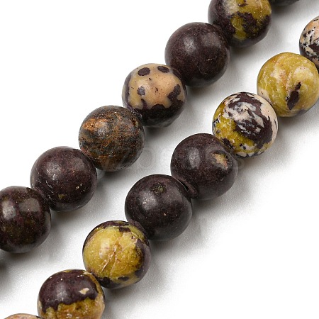 Natural Cherry Blossom Jasper Beads Strands G-C079-A02-02-1