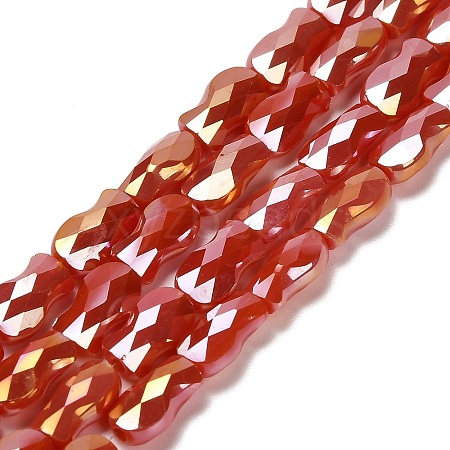Electroplate Glass Beads Strands EGLA-P066-01A-AB03-1