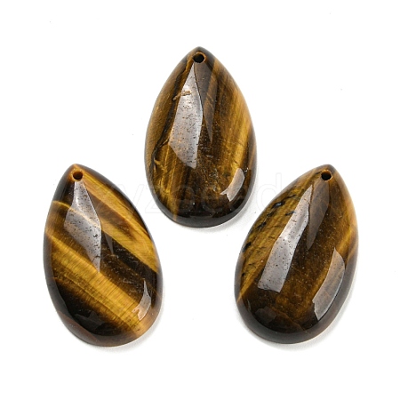 Natural Tiger Eye Pendants G-F760-01A-02-1