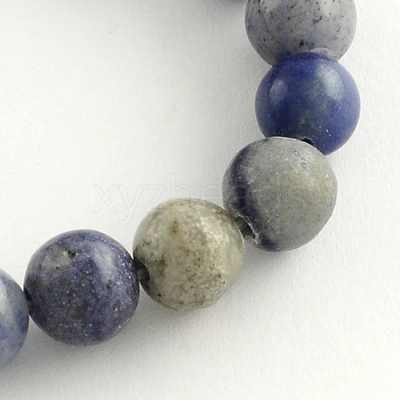 Round Natural Blue Aventurine Beads Strands G-R254-6mm-1