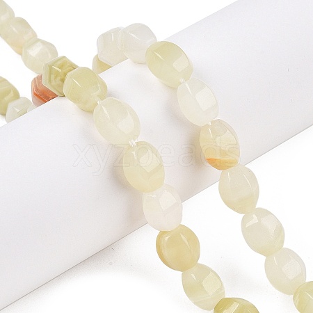 Natural Golden Silk Jade Beads Strands G-T138-78-1