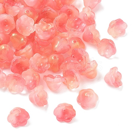 Transparent Glass Beads Caps GLAA-B028-01I-1