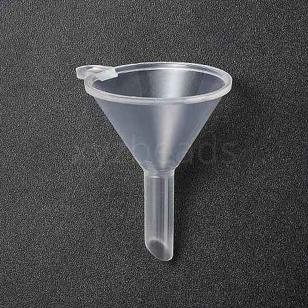 Transparent Plastic Funnel Hopper FIND-WH0165-30-1