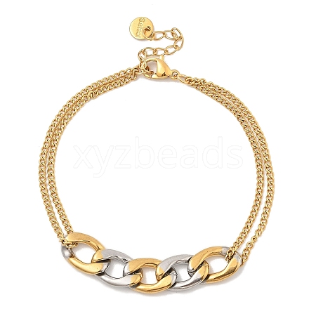 304 Stainless Steel Bracelets  for Women BJEW-A023-08G-1