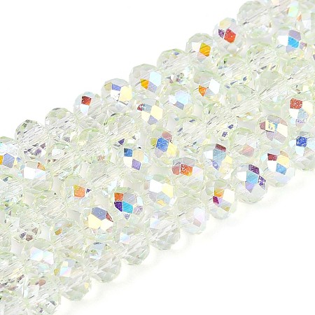 Transparent Glass Beads Strands EGLA-N016-4mm-06-1