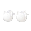 925 Sterling Silver Stud Earrings EJEW-C176-01A-MS-3