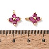 SHEGRACE Brass Cubic Zirconia Charms XGRQ4H893-680G-C-3