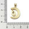 Brass Micro Pave Clear Cubic Zirconia Pendants KK-A221-02B-G-3