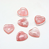 Cherry Quartz Glass Cabochons G-T029-10mm-10-1