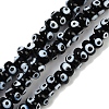 Handmade Evil Eye Lampwork Beads Strands LAMP-A007-02A-04-1