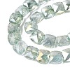 Electroplate Transparent Crackle Glass Beads Strands EGLA-Q135-02A-B03-3