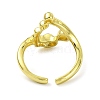 Brass Open Cuff Ring RJEW-B051-17G-3
