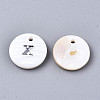 Natural Freshwater Shell Pendants SHEL-Q018-01A-X-P-2