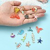 40Pcs 20 Styles Ocean Theme DIY Pendants Kits ENAM-YW0004-04-5