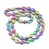 Electroplate Glass Beads Strands EGLA-G037-12A-3